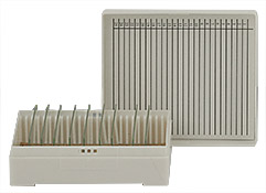 Micro-Tec M25W slide storage box for 25 standard 75x25mm slides, white